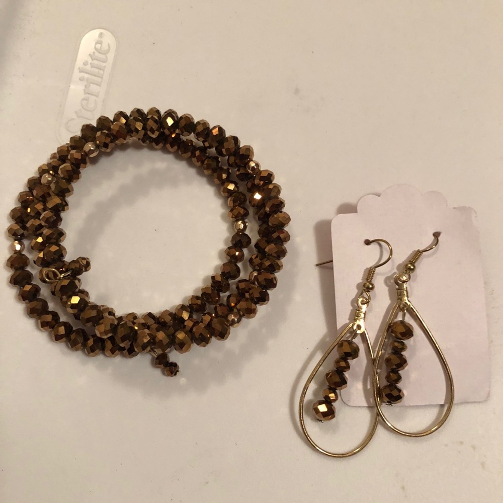 Wrap Around Bracelet & Earrings